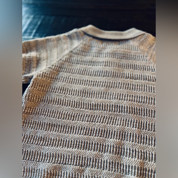 BELATI POINTELLE KNIT BEIGE SHIRT SIZE 5 - Picture 9 of 12